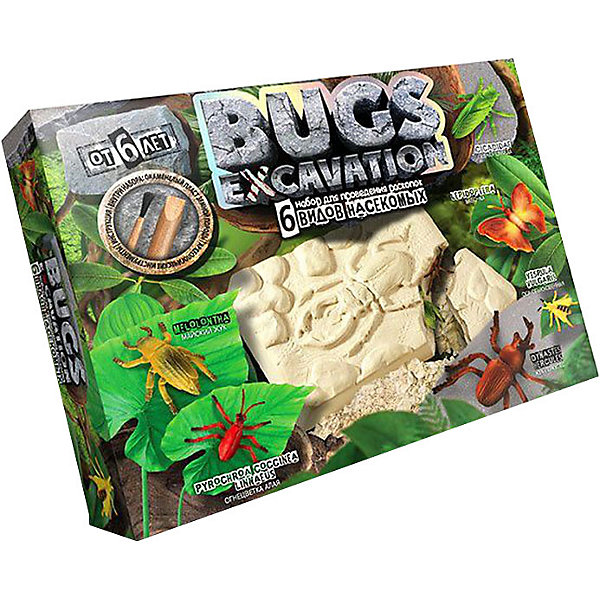 

Набор для проведения раскопок Danko Toys Bugs excavation, жуки, Разноцветный, Набор для проведения раскопок Danko Toys Bugs excavation, жуки