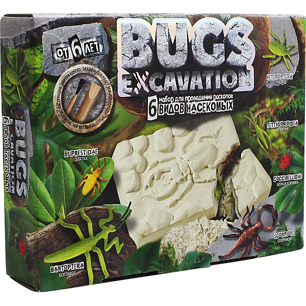 

Набор для проведения раскопок Danko Toys Bugs excavation, жуки, Разноцветный, Набор для проведения раскопок Danko Toys Bugs excavation, жуки
