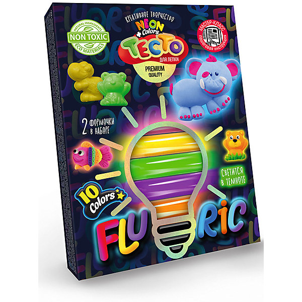 

Набор для творчества Danko Toys Fluoric «Неоновое тесто для лепки», Разноцветный, Набор для творчества Danko Toys Fluoric «Неоновое тесто для лепки»