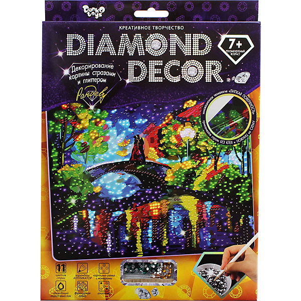 

Набор для создания мозаики Danko Toys Diamond décor, планшетка без рамки, Разноцветный, Набор для создания мозаики Danko Toys Diamond décor, планшетка без рамки