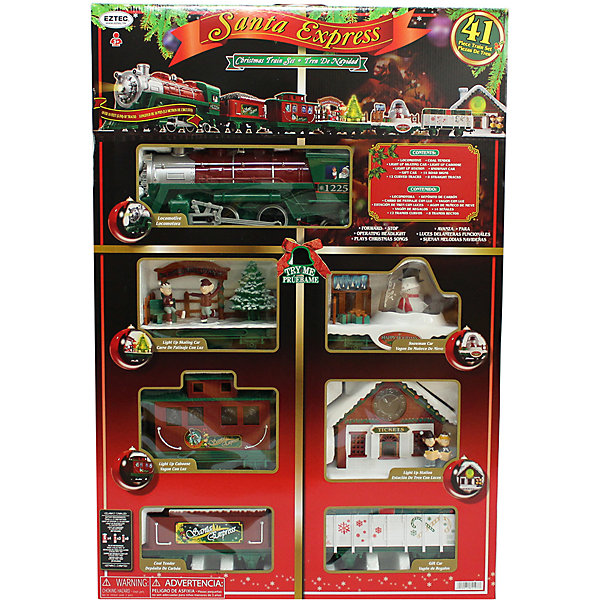 

Новогодняя железная дорога «SANTA EXPRESS» с функцией Try Me! (41 часть, Разноцветный, Новогодняя железная дорога «SANTA EXPRESS» с функцией Try Me! (41 часть)