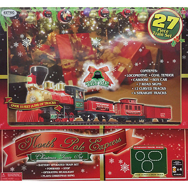 

Железная дорога Eztec North Pole Express, Разноцветный, Железная дорога Eztec North Pole Express