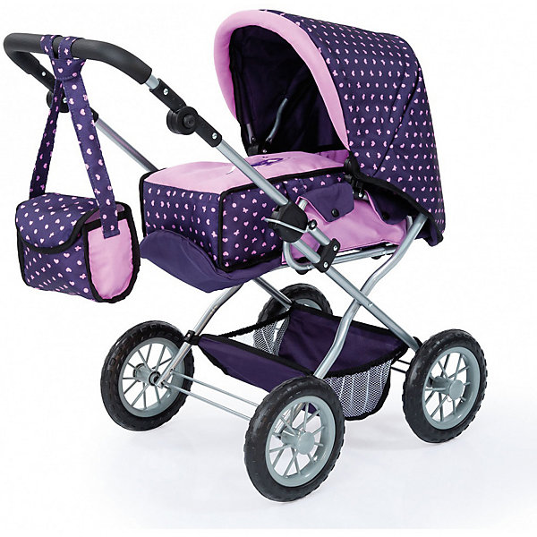 

Коляска для кукол Bayer Grande, Pink/blau, Коляска для кукол Bayer Grande
