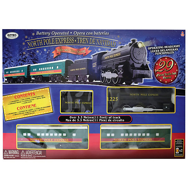 

Железная дорога Eztec North Pole Express Train Set, Разноцветный, Железная дорога Eztec North Pole Express Train Set