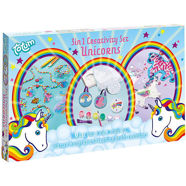 фото Наборы для творчества totum unicorns creativity 3 in 1 set