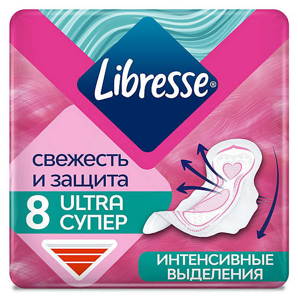 Прокладки гигиенические Ultra Super с мягкой поверхностью, 8 шт Libresse 16662624