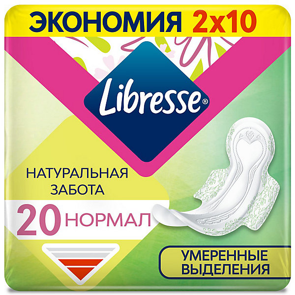 Прокладки гигиенические Natural Care Ultra Normal DUO, 20 шт Libresse 16662626