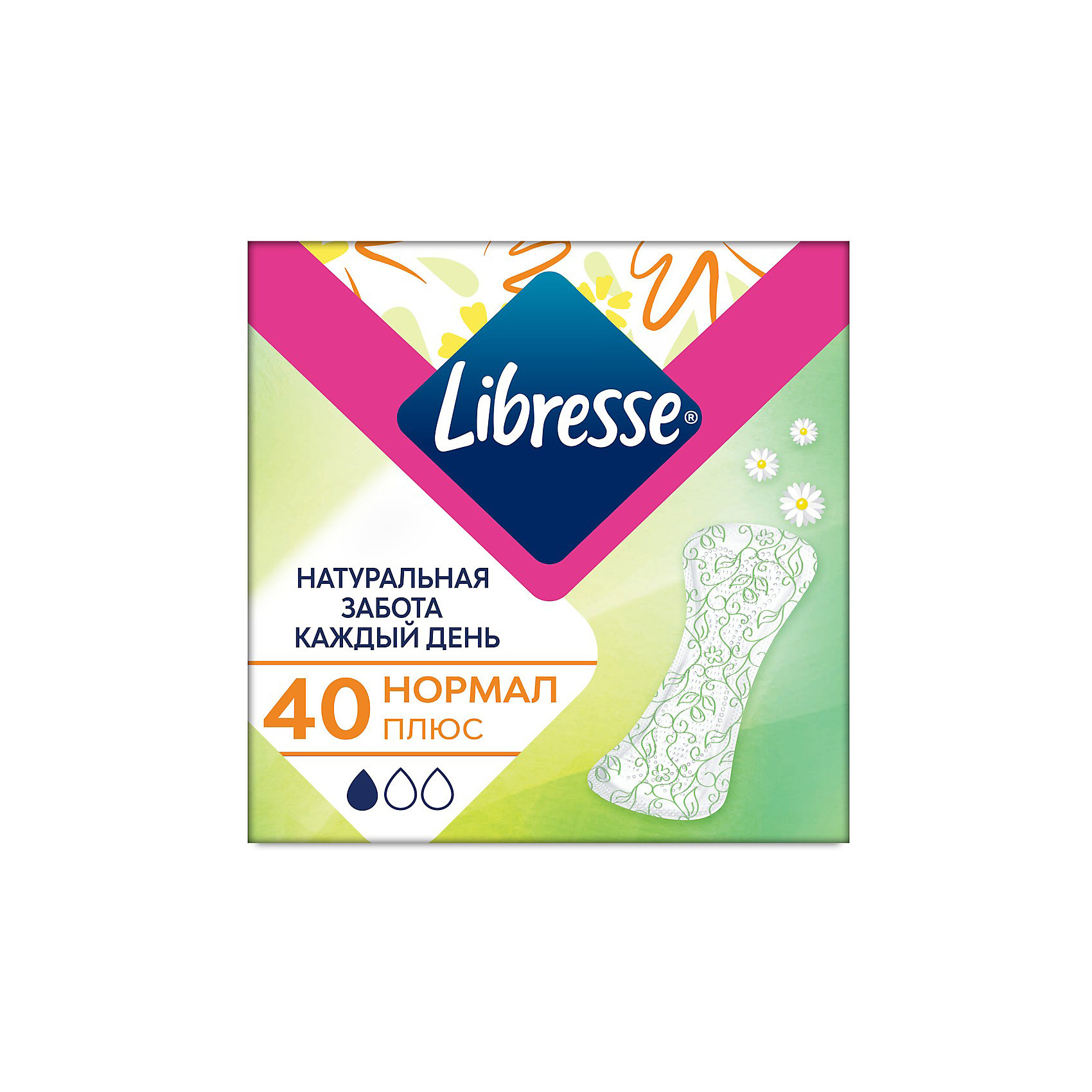 фото Прокладки ежедневные libresse natural care normal, 40 шт