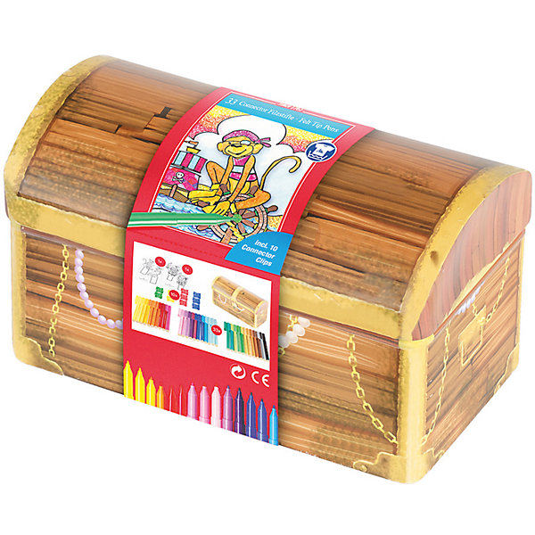 

Набор фломастеров для рисования Faber-Castell Connector treasure box