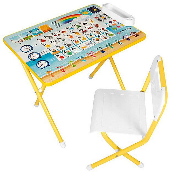 фото Набор детской мебели "азбука", желтый дэми