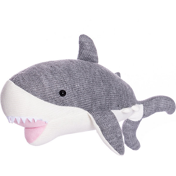 фото Мягкая игрушка abtoys knitted акула, 40 см