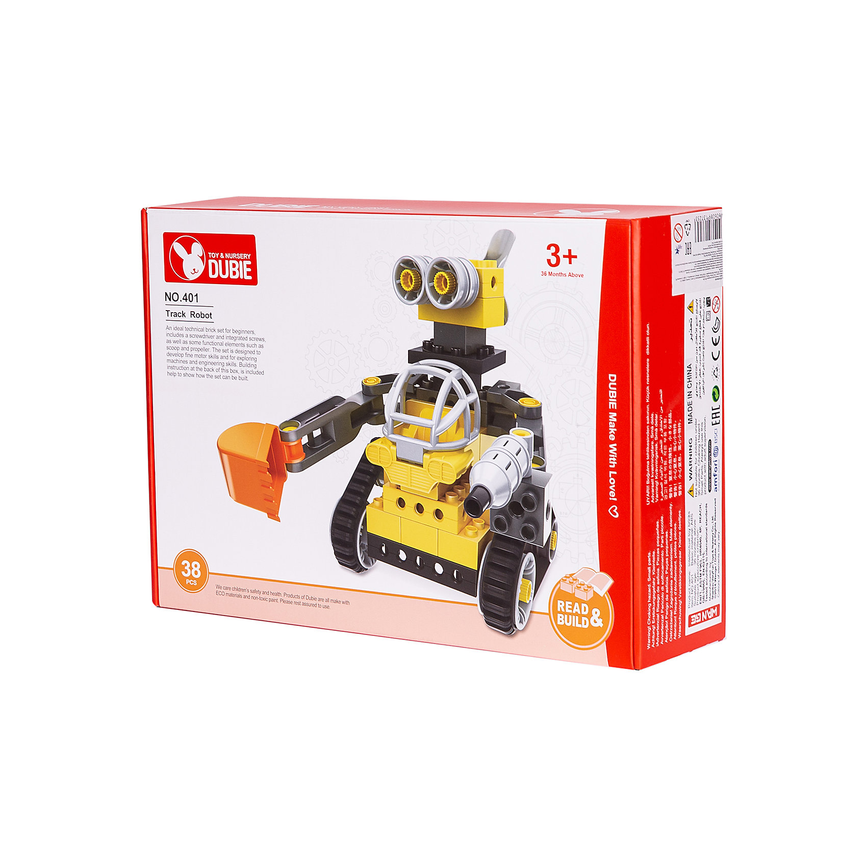 Машинка-конструктор "Собери сам" Робот, 43 детали Junfa Toys 16690174