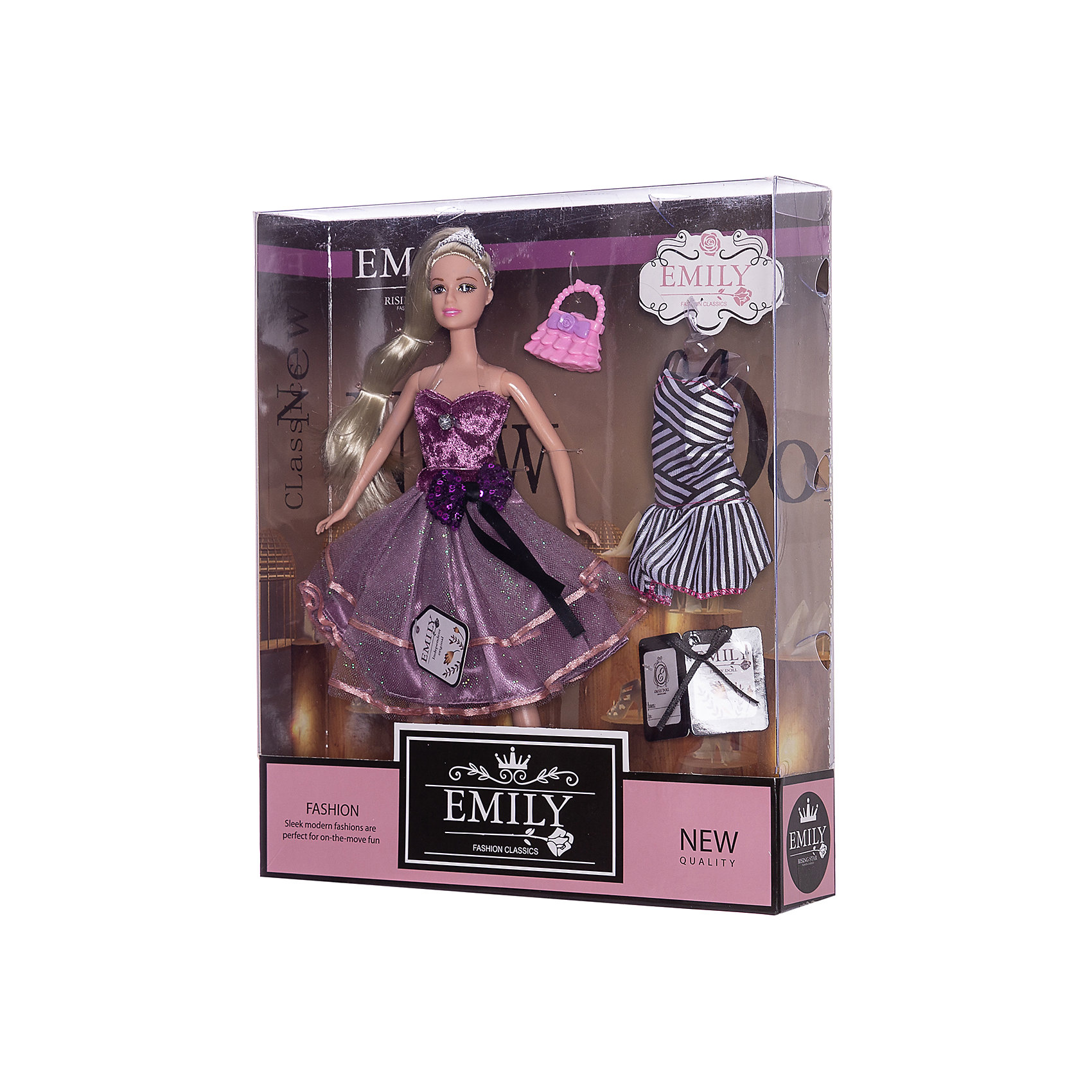 Кукла "Сиреневая серия" Эмили с аксессуарами, 30 см Junfa Toys 16690185
