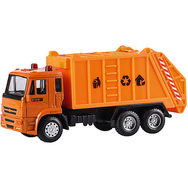 

Коллекционная машина Serinity Toys Мусоровоз КАМАЗ, 1:54, Оранжевый, Коллекционная машина Serinity Toys Мусоровоз КАМАЗ, 1:54
