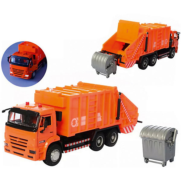 

Коллекционная машина Serinity Toys Мусоровоз КАМАЗ, 1:38, Оранжевый, Коллекционная машина Serinity Toys Мусоровоз КАМАЗ, 1:38