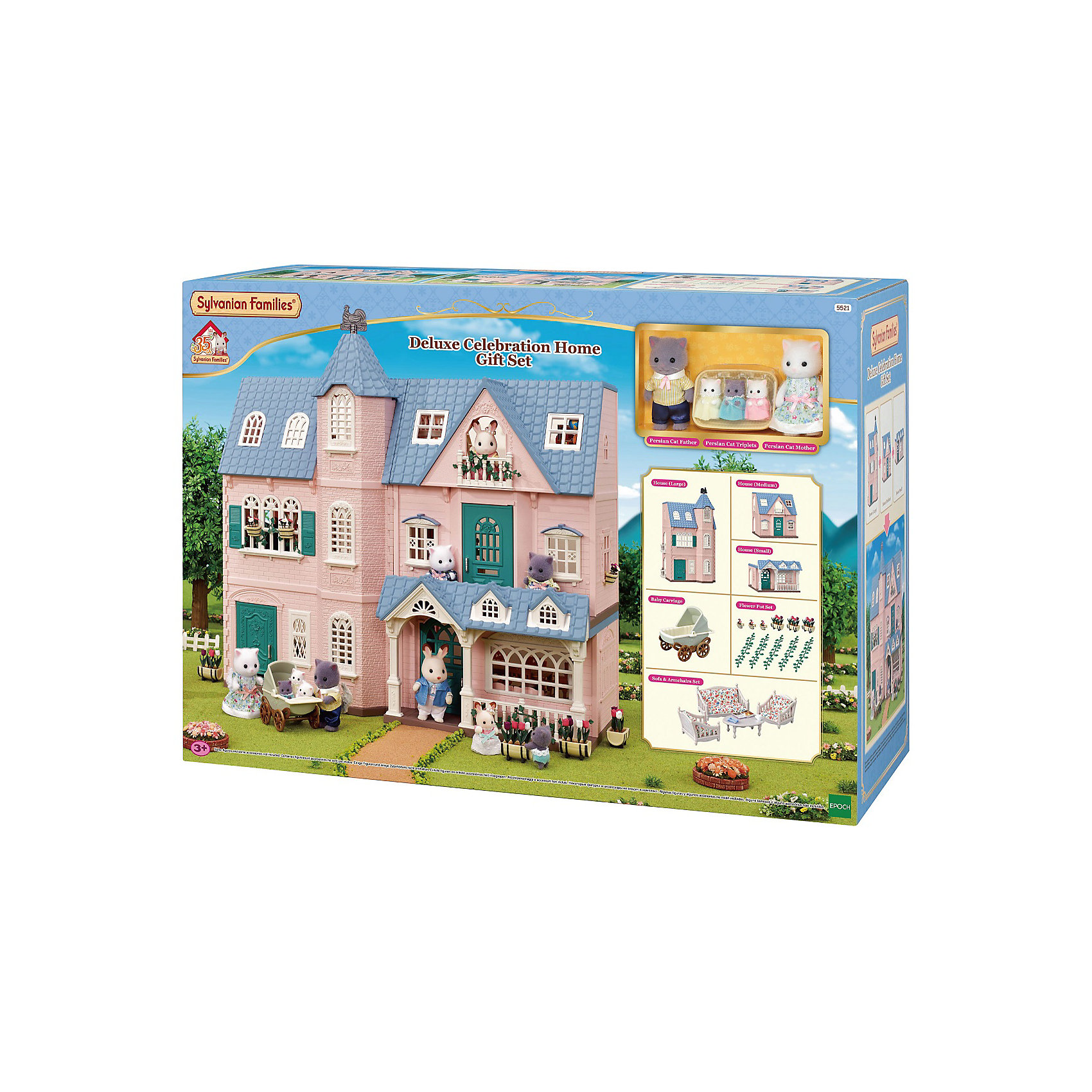 фото Игровой набор sylvanian families праздничный коттедж эпоха чудес