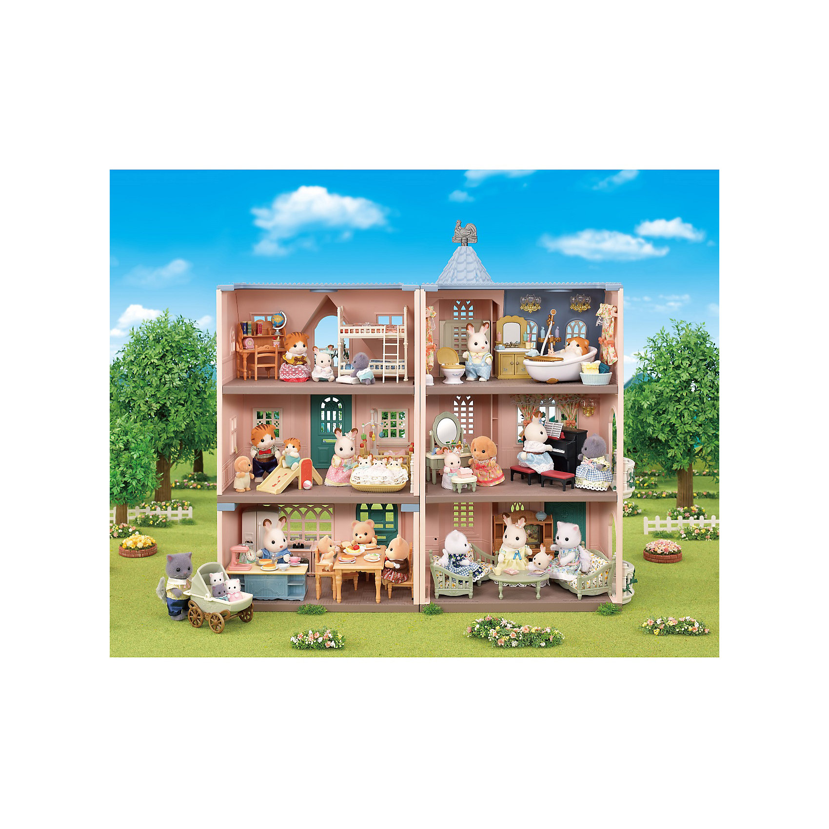 фото Игровой набор sylvanian families праздничный коттедж эпоха чудес