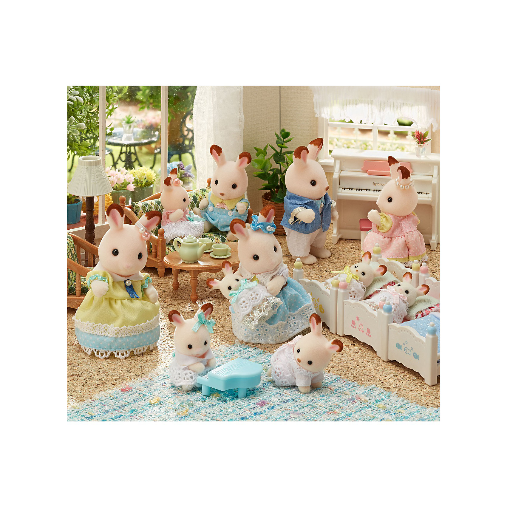 фото Игровой набор sylvanian families семейное торжество шоколадных кроликов эпоха чудес