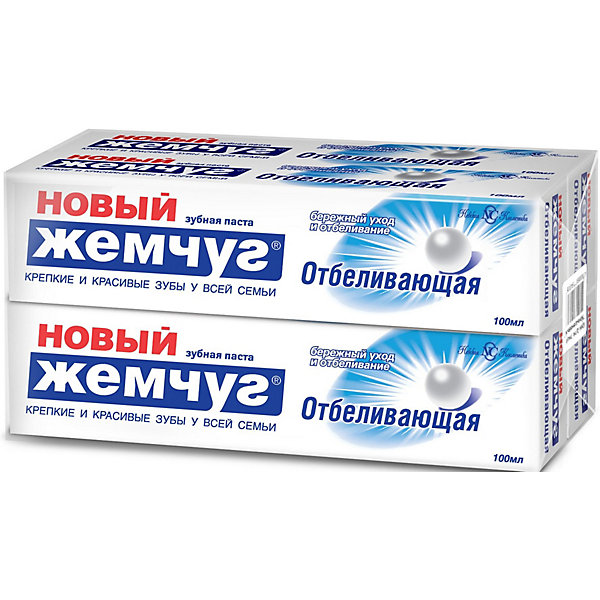 Зубная паста Новый Жемчуг Отбеливающая, 100 мл, 4 шт Невская косметика 16694085