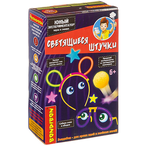 

Набор для опытов Bondibon "Светящиеся штучки" Японские опыты Науки с Буки