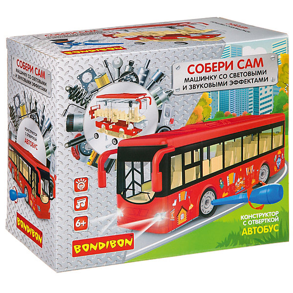 

Конструктор Bondibon "Собирай и Играй" Автобус, 40 деталей