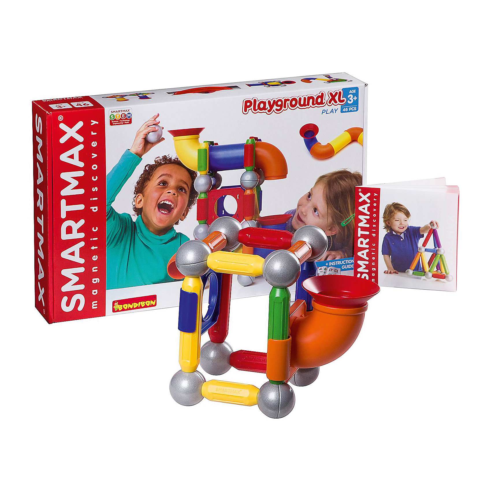 Магнитный конструктор SmartMax Playground XL, 46 деталей BONDIBON 16706869