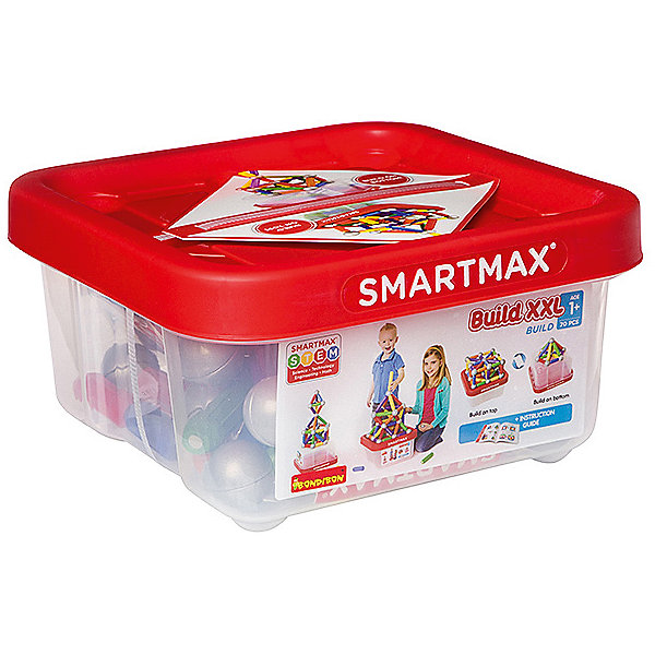 

Магнитный конструктор Bondibon SmartMax Основной набор XXL, 70 деталей