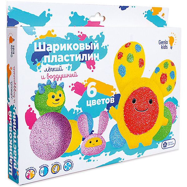 

Шариковый пластилин Dream Makers, 6 цветов