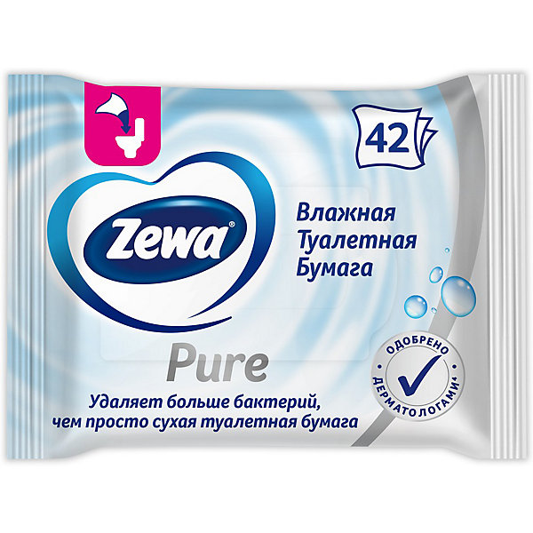 

Туалетная бумага Zewa влажная, 42 шт