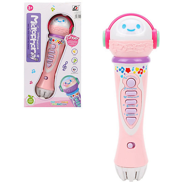 

Микрофон Наша Игрушка, свет, звук, Разноцветный, Микрофон Наша Игрушка, свет, звук