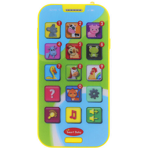

Обучающий телефончик Smart Baby, Желтый, Обучающий телефончик Smart Baby