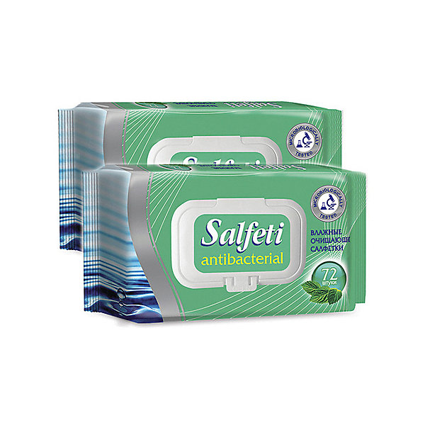 

Влажные салфетки Авангард Salfeti antibac № 72 антибактериальные, 4 шт