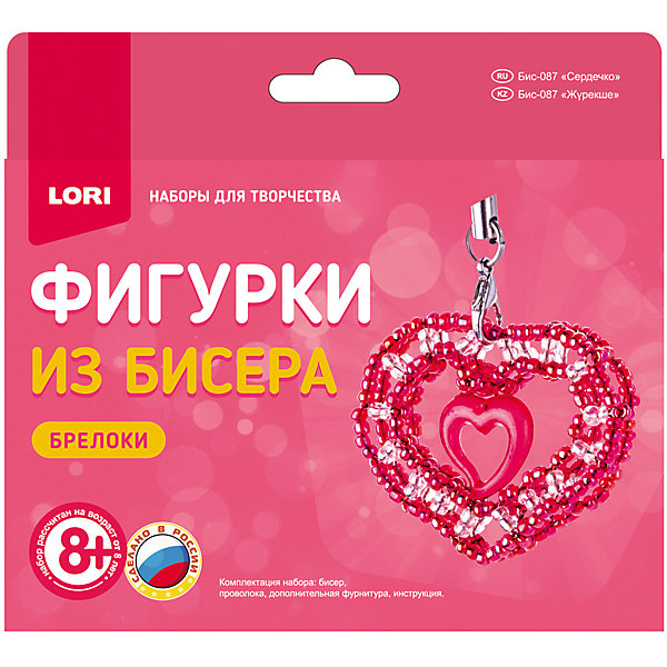 

Набор для творчества Lori "Фигурки из бисера" Сердечко