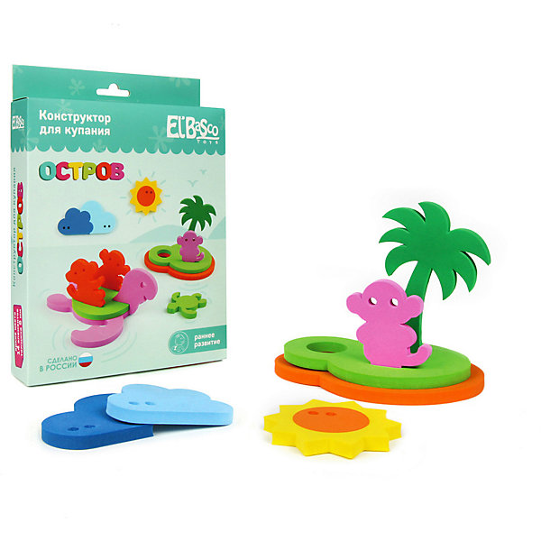 

Конструктор для купания El`Basco Toys Остров, 13 элементов