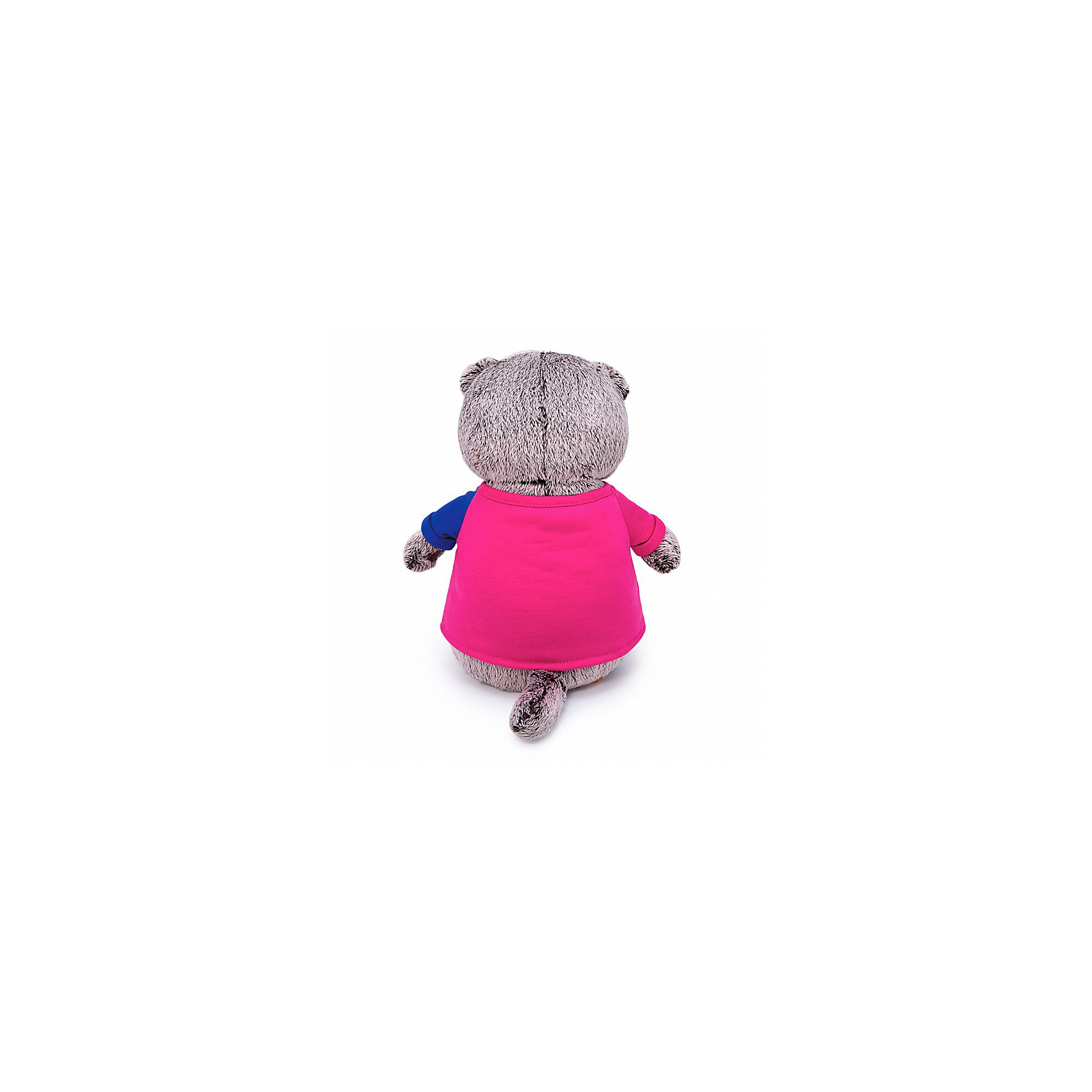 Мягкая игрушка Кот Басик в двухцветной футболке, 22 см Budi Basa 16816165