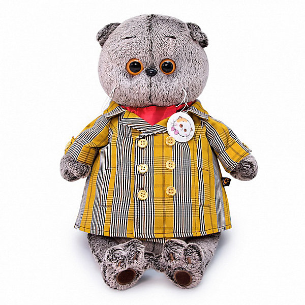 

Мягкая игрушка Кот Басик в двубортном плаще, 22 см, Blau/braun, Мягкая игрушка Кот Басик в двубортном плаще, 22 см