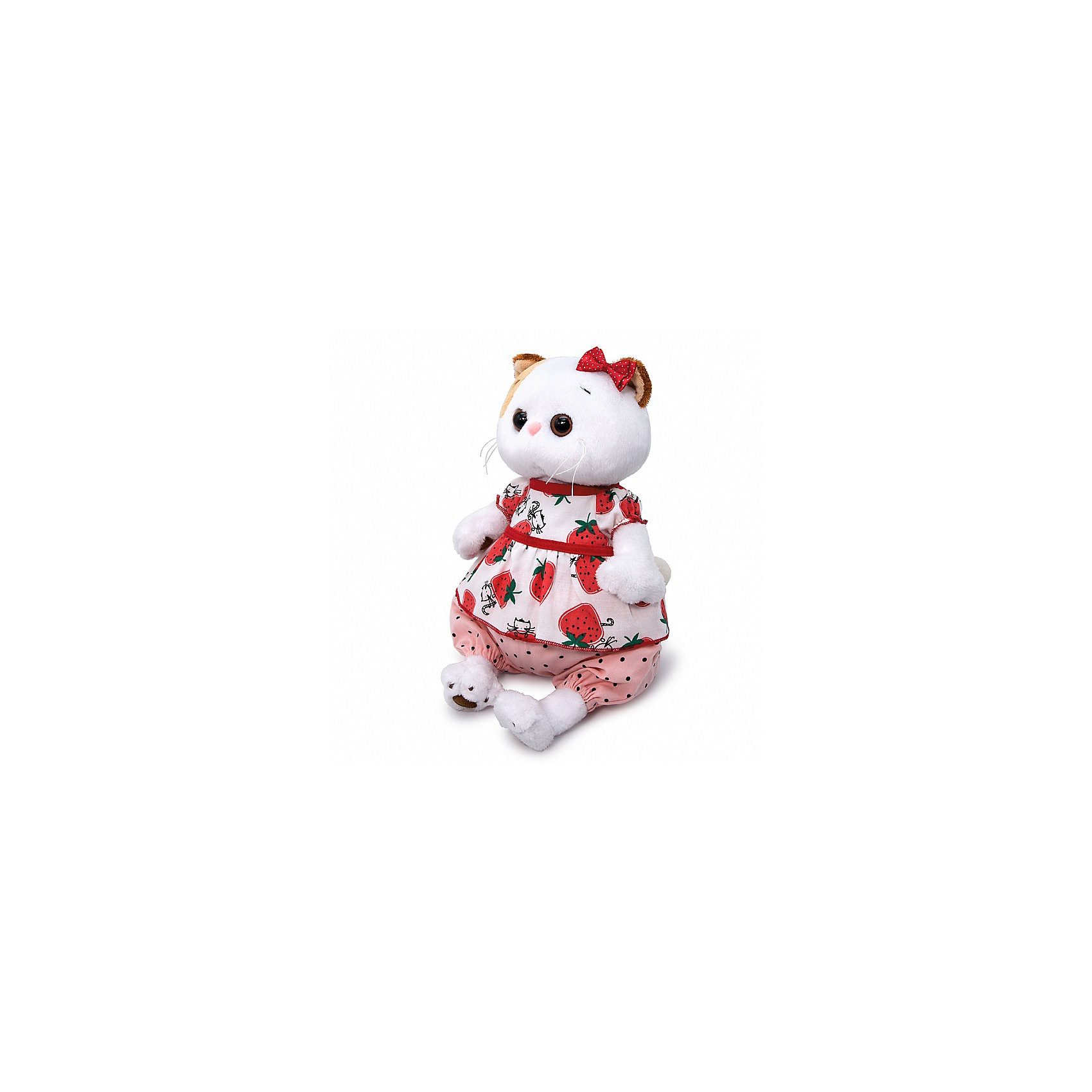 Мягкая игрушка Кошечка Ли-Ли в блузке с клубничками, 27 см Budi Basa 16816227