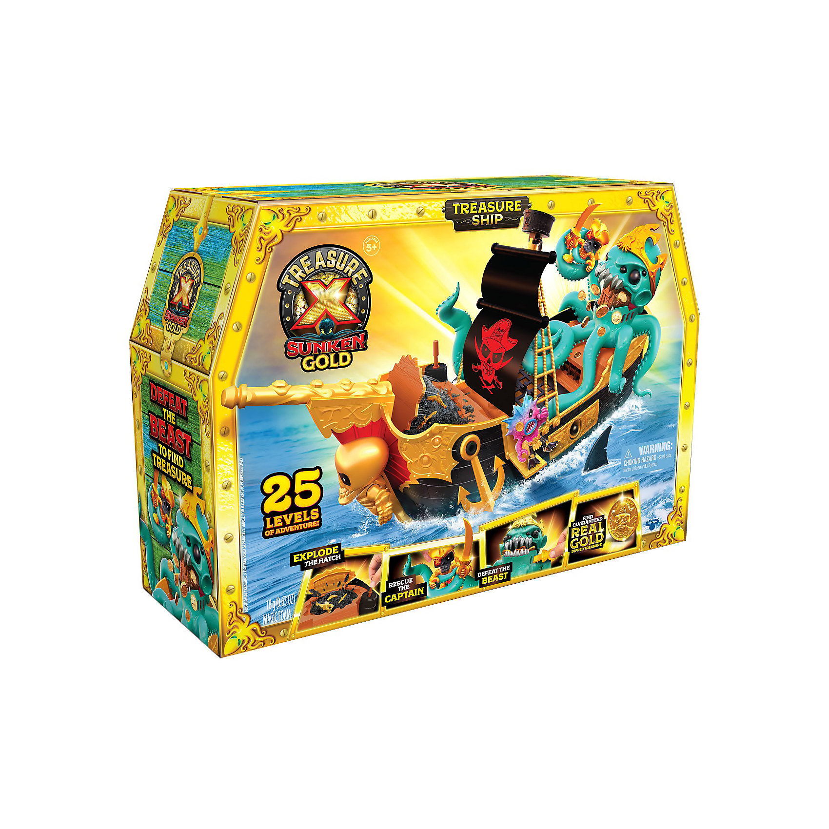 Большой игровой набор Treasure X Корабль c сокровищами Moose 16816836