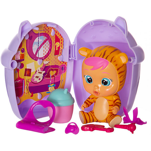 

Плачущий младенец IMC Toys Crybabies с домиком и аксессуарами, Фиолетовый, Плачущий младенец IMC Toys Crybabies с домиком и аксессуарами