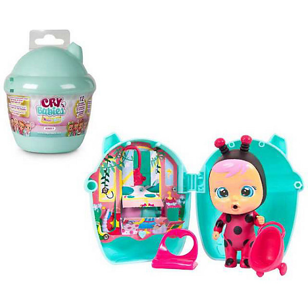 

Плачущий младенец IMC Toys Crybabies с домиком и аксессуарами, Голубой, Плачущий младенец IMC Toys Crybabies с домиком и аксессуарами