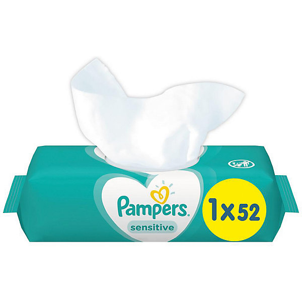 

Детские влажные салфетки Pampers Sensitive, 52 шт