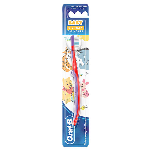 

Зубная щётка Oral-B Baby с 0 мес, красный/фиолетовый