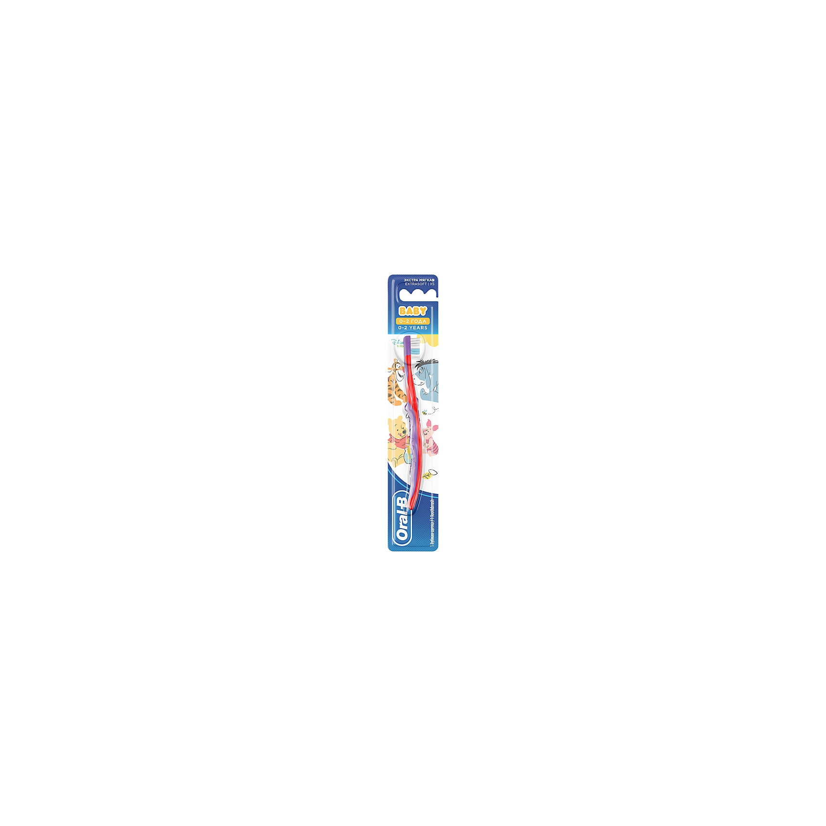 фото Зубная щётка oral-b baby с 0 мес, красный/фиолетовый