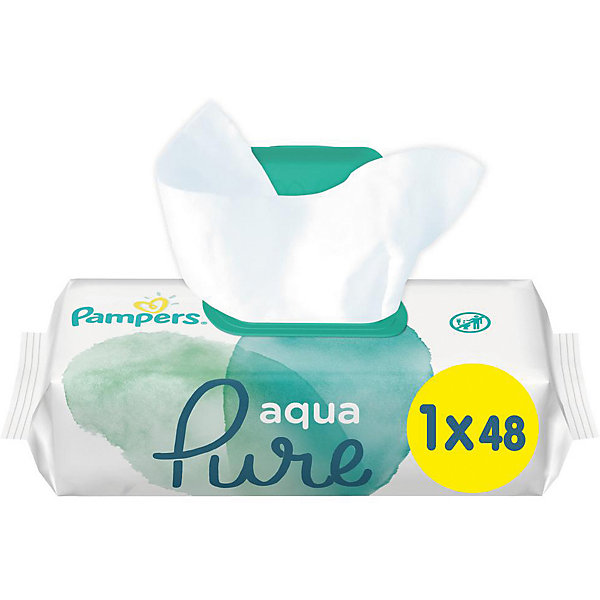 Детские влажные салфетки Pampers Aqua Pure, 48 шт 16825412