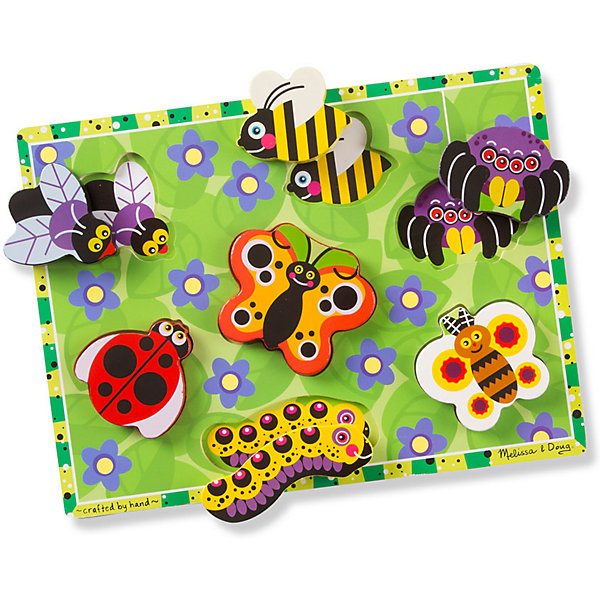 фото Мои первые пазлы melissa & doug "насекомые", 7 элементов