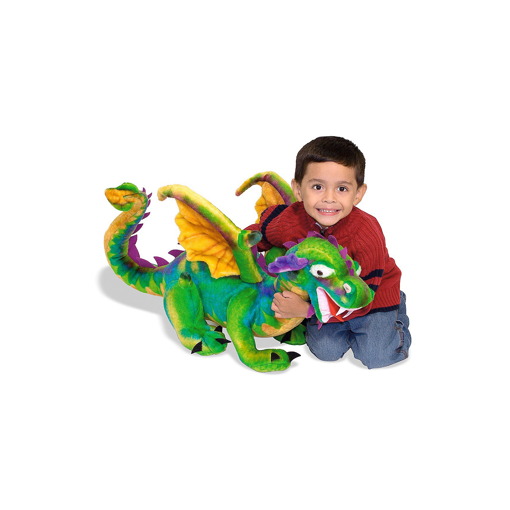 фото Мягкая игрушка melissa & doug "большой дракон", 84 см