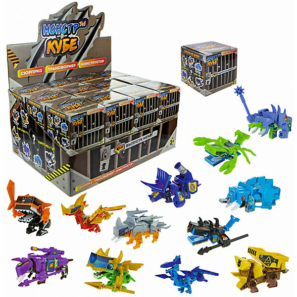 

Конструктор 1Toy Монстр в кубе, Разноцветный, Конструктор 1Toy Монстр в кубе