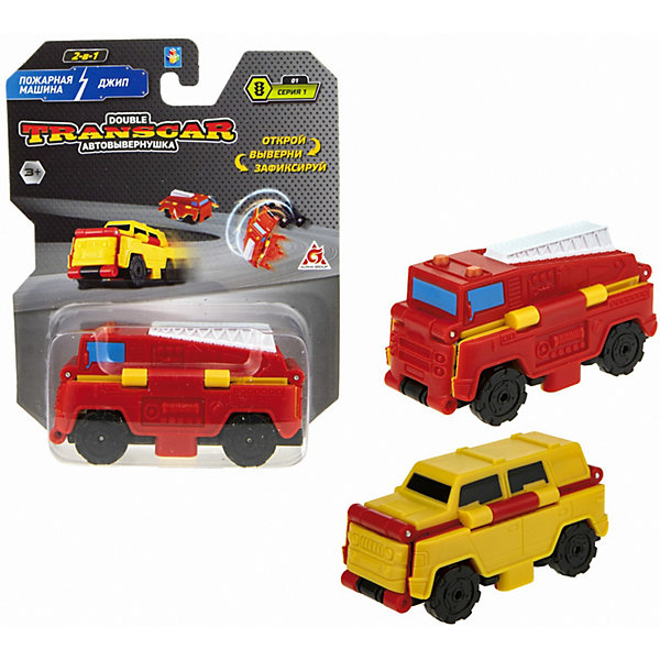 

Машинка-трансформер 1Toy Transcar Double Пожарная машина/джип, 8 см, Красный, Машинка-трансформер 1Toy Transcar Double Пожарная машина/джип, 8 см