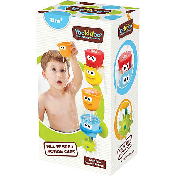

Игрушка для купания Yookidoo Формочки и стаканчики, Красный, Игрушка для купания Yookidoo Формочки и стаканчики