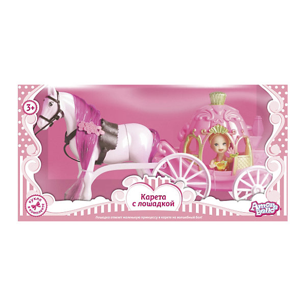 

Карета Amore Bello, с куклой и лошадкой